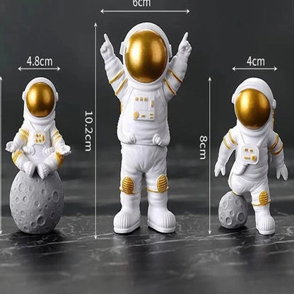 Astronaut Figure Statue 4pcs