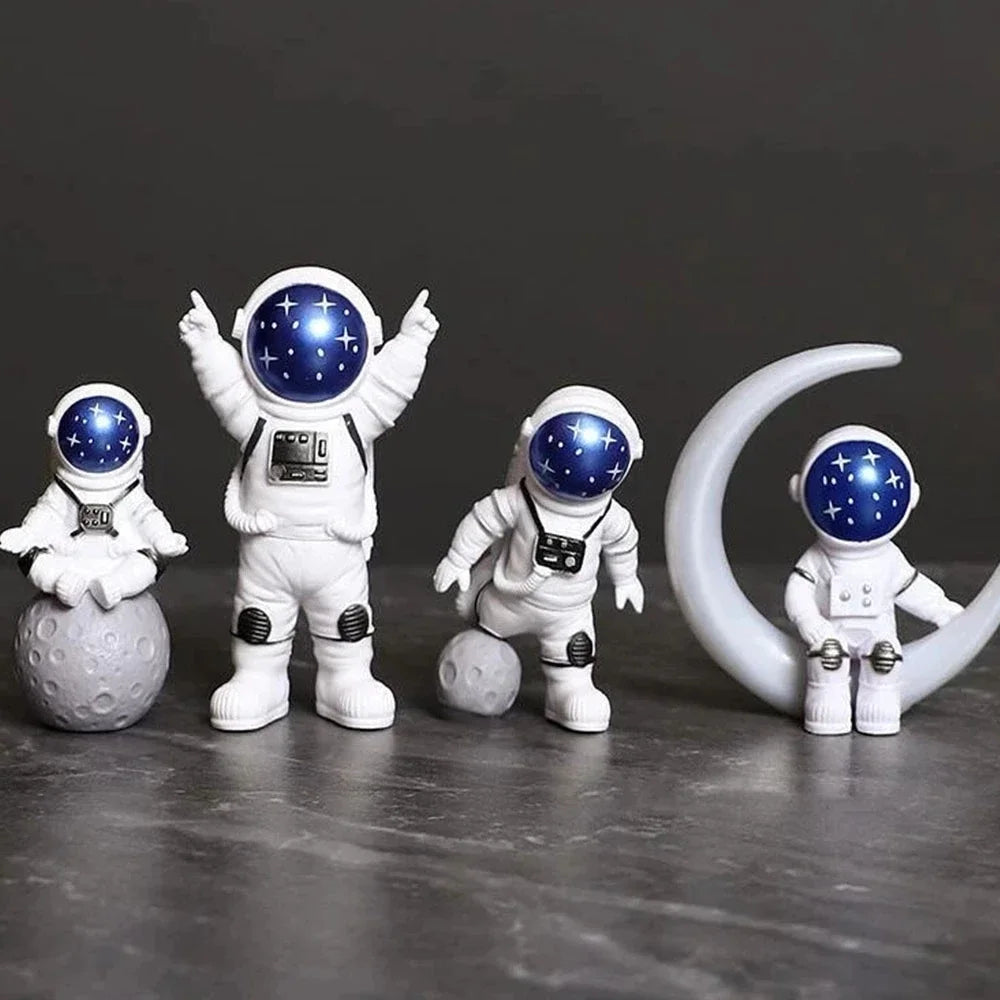 Astronaut Figure Statue 4pcs